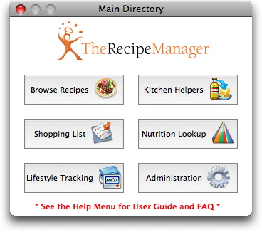 Therecipemanager Help System